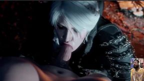Ciri Slays a Horny Petite Hard Cock Futa for Creampie, Smol Cock Emma Frost Cums While Anal Fucked