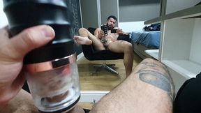 playing with my toy