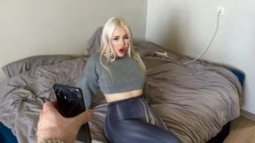 Stepmom accidentally sent the video to her stepson and wanted his cock&#x1F346; instead