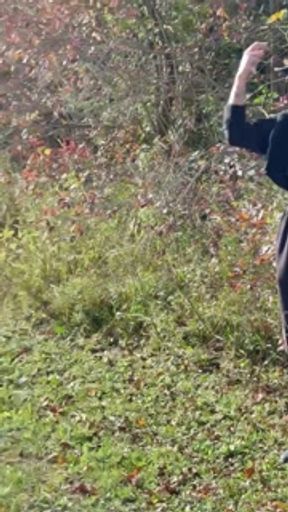 Supportive Girlfriend Films Her Goth GF Pissing Roadside