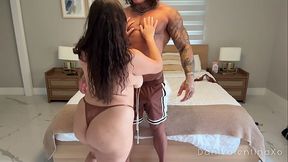 Personal Trainer Comes Over to Stretch My Tight Pussy