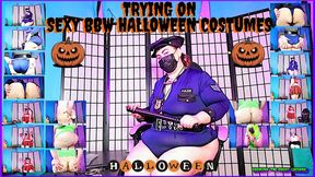 Trying On Sexy BBW Halloween Costumes With GodMina The Great 1920x1080 MP4