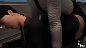 Woman Gets Ass Fucked In Limo With Her Boss With Car Toon, Dukes Dollz And Dukes Hardcore Honeys