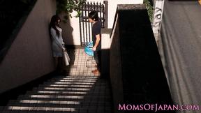 ”Asian mama finds a forbidden cock to suck & ride”