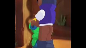Brock and leon  brawl stars gay sex
