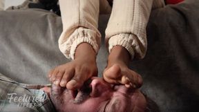 Your face makes a great warm footstool (Full HD 1080p MP4)