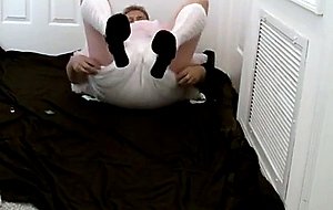 Diapered sissy beerwench locked in chastity