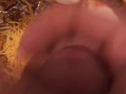 Stroking Over a Bowl of Chili FOOD FETISH