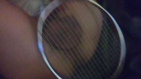 Tennis racquet spanking