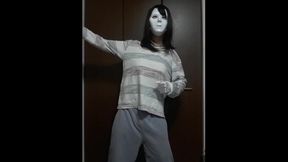ダンス 巨乳 乳揺れ ゲーム 下手くそ ノーブラ 乳首 爆乳 女装子 男の娘 誘惑 小悪魔 ビッチ japanese transgender amateur hentai  asian reality