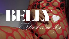 Soft Slapping Caressing Belly Button: Fishnets Latina Goddess