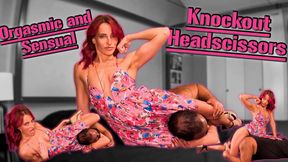 Strong and Sensual Sundress Scissor Seduction - Orgasmic Headscissor *KO* Domination in a Sultry Sundress