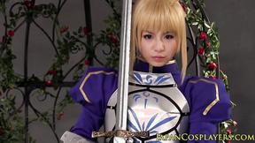 ”Japanese beautiful beauty in her uniform being pleased”