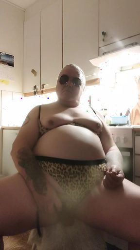 CD Masturbation In the kitchen ,, Real Tits Big Sexy Ass