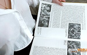 Sex crazed student eliz benson swaps study session for no holes barred fucking gp
