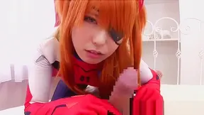 Asuka Evangelion Cosplay – Busty Anime Babe Tempts in Tight Red Suit!