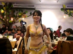 sexy asian Belly Dancer shake her slut boobs