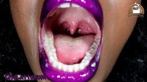 EXPLORE MY BIG MOUTH AND TEETH FOR DATE NIGHT VORE - UVULA FETISH GIANTESS