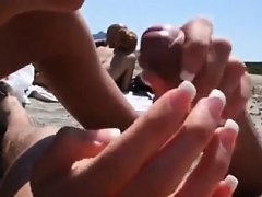 Beach blowjob and cum -  HOTWEBCAMTEENS .ORG