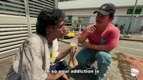 Beggar from Bucaramanga destroyed by big dick gay man in motel
