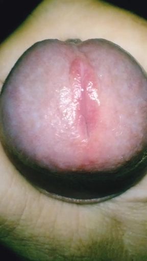 Morning close up masturbation, full of sperm, for a better day