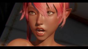 Uncensored hentai / 3d | Sera becomes obsessed after you fuck her | Brown Elf | Rise of Eros