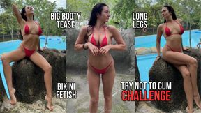 Outdoor Bikini Goddess Challenge: Don’t Cum Too Fast