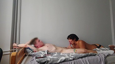 Czech twink having sex with me while texting his cuck boyfriend