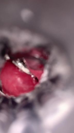Pierced cock inside fleshlight