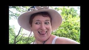 Indecent Outdoor Threesome for a Teen, a BBW Granny and an Old Man
