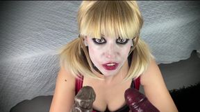 Harley Quinn Cosplay Threesome with Monster Cocks