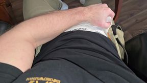 POV Bulge Countdown! Muscular Daddy Strips & Thick Cock Explosion