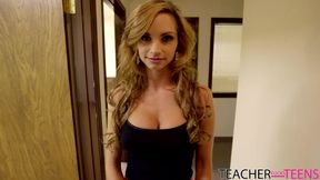 Busty techaer Ashley Sinclair got fucked