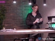 Fucked a sexy barmaid at work. Lesya Moon.