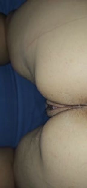 the pig broke my ass doggy style and cum in two seconds on my feet