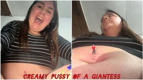 A little man in my creamy pussy