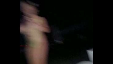 Blonde Raver Slut Takes You To Rooftop To Suck And Fuck You