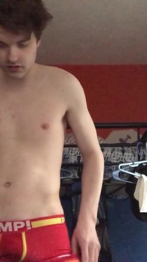 Cumming Hard on My Smooth Twink Face