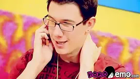 Nerdy Glasses - Emo Gets His Ass Devoured Hard By Nerdy Dude With Glasses