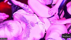 Hot Femdom Sinn Sage Sharing A Cock With Her Blonde Girlfriend Ruby!