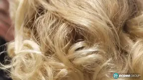 Sashaa gets double fucked in a dirty dressing room