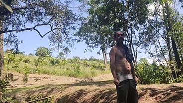 Dando uma volta no parque.