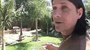 Hot blonde slut takes a big seasoned cock up her ass