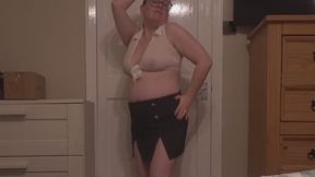 Sexy Secretary stripping