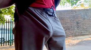Although commando, I could feel it getting, moist, very moist
