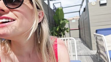 Hawk Tuah Contest Amazing outdoor blowjob with an old friend