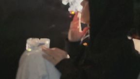 LOVE - I smoke while chewing gum, with my head covered.