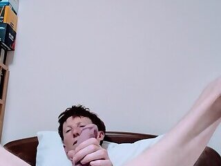 Fucking myself with a huge dildo Pt. 1