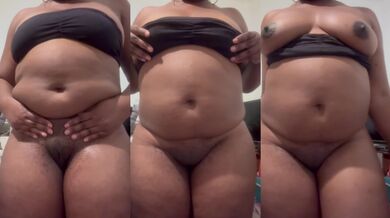 ebony shows off her natural nice ass and tits