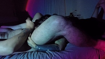 My roommate at the hostel saw me masturbating and said she would help me with a blowjob